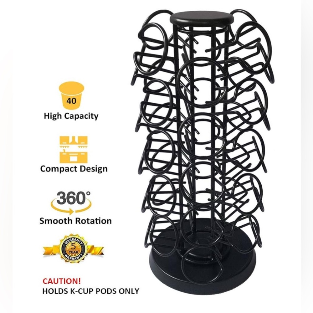 K Cup Rotating Rack w/accessories - Picture 2 of 5